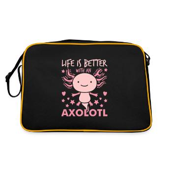 Axolotl - Retro Bag - black/gold - Back