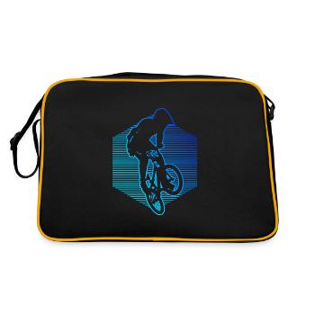 Hommes BMX vélo BMX garçons BMX cyclisme - Sac Retro - noir/or - Dos