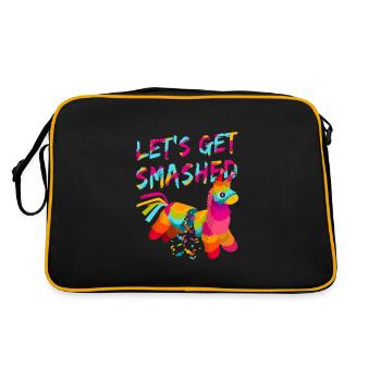 Let's Get Smashed Pinata - Retro Bag - black/gold - Back
