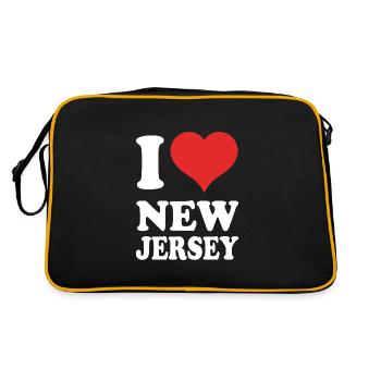 New Jersey - Sac Retro - noir/or - Dos
