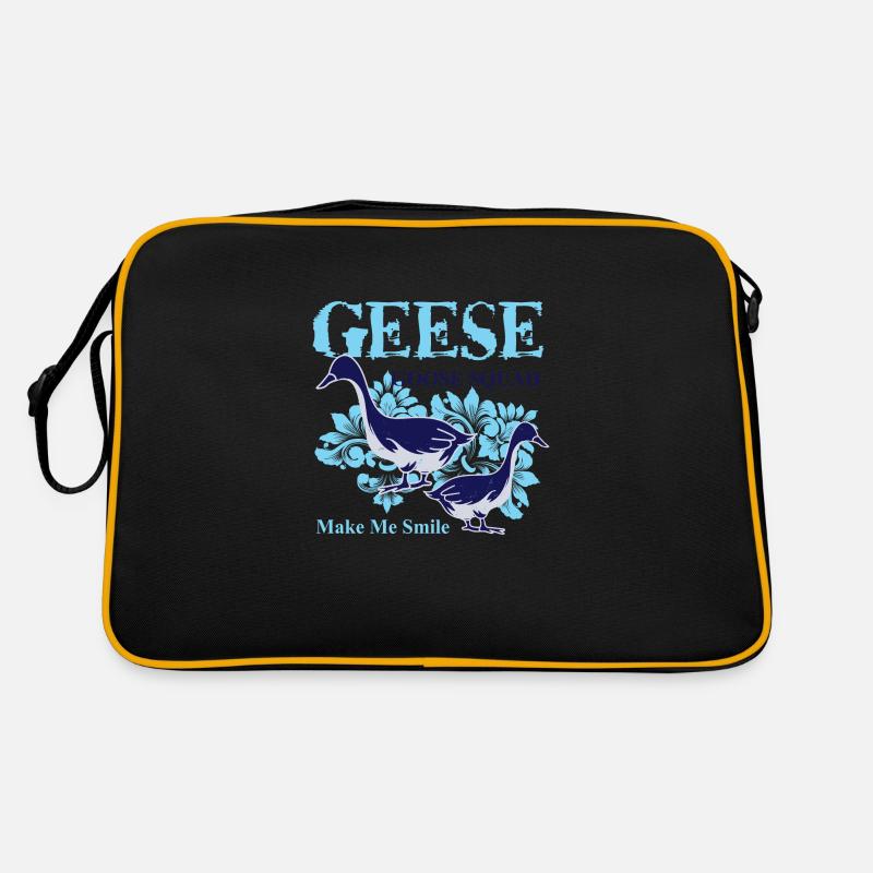 Gänse bringen mich zum Lächeln Nette Natur Retro Tasche