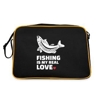 J’adore pêcher - Sac Retro - noir/or - Dos
