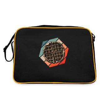 Waffle Lover Hobby Chef Gourmet - Retro Bag - black/gold - Back