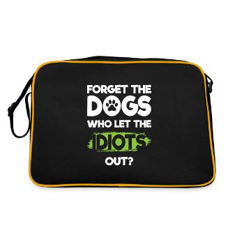 Idiot Work Evil Provocation - Retro Bag - black/gold - Back