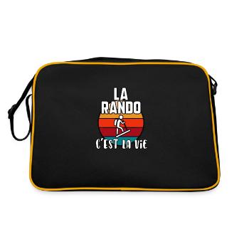 J’peux pas j’ai rando - Sac Retro - noir/or - Dos