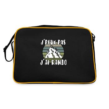 J’peux pas j’ai rando - Sac Retro - noir/or - Dos