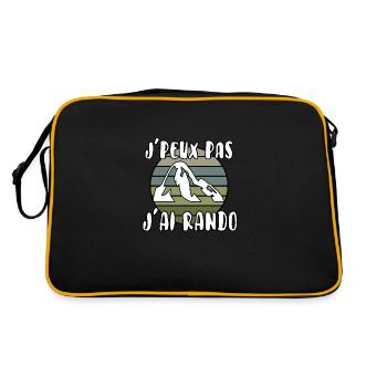 J’peux pas j’ai rando - Sac Retro - noir/or - Dos