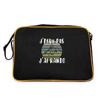 J’peux pas j’ai rando - Sac Retro - noir/or - Dos