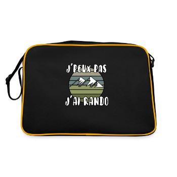 J’peux pas j’ai rando - Sac Retro - noir/or - Dos