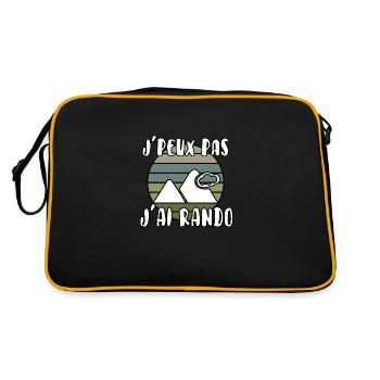 J’peux pas j’ai rando - Sac Retro - noir/or - Dos
