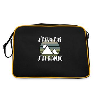 J’peux pas j’ai rando - Sac Retro - noir/or - Dos