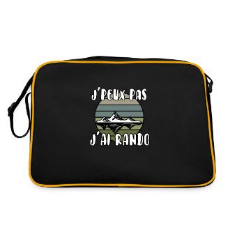 J’peux pas j’ai rando - Sac Retro - noir/or - Dos