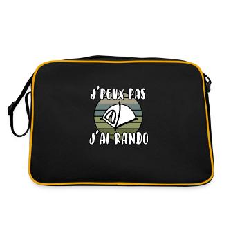 J’peux pas j’ai rando - Sac Retro - noir/or - Dos