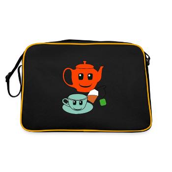 Gastronomy Host Tea Teapot Drinks - Retro Bag - black/gold - Back