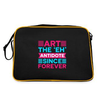 Artiste Peintre Art Graphique Depuis Forever Idée Cadeau - Sac Retro - noir/or - Dos
