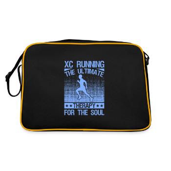 Funny XC Running Gift XC Runner Edition - Retro Bag - black/gold - Back