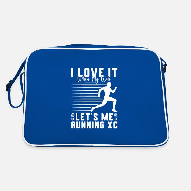 Conception de coureur de cross-country - XC Coach - Course à pied Sac Retro