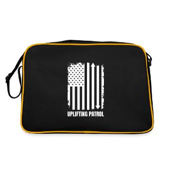Elevator Inspector Uplifting Patrol Engineer USA - Retro Bag - black/gold - Back