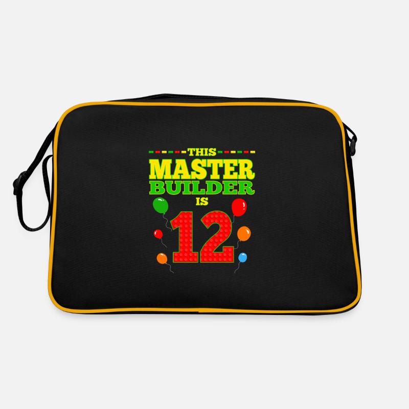 boys biMaster Builder 12 Years Old Block Building Retro Bag