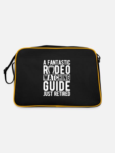 Guide d’observation de l’équitation de rodéo vient de prendre sa retraite - Sac Retro - noir/or - Dos