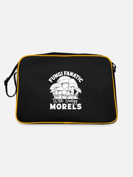 Morilles Champignons Champignons Fanatic - Sac Retro - noir/or - Dos