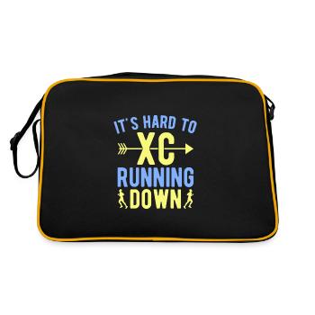 Funny XC Running Gift XC Runner Edition - Retro Bag - black/gold - Back