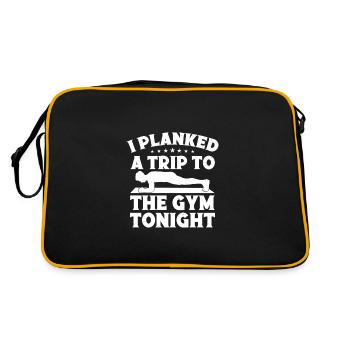 Gym Junkies I Planked A Trip To Calisthenics - Retro Bag - black/gold - Back