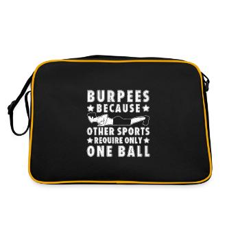 Gym Junkies Burpees Sports One Ball Calisthenics - Retro Bag - black/gold - Back