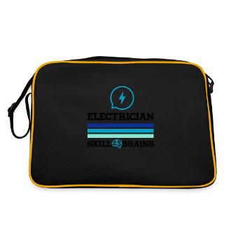 Compétences d'électricien et tension du cerveau - Sac Retro - noir/or - Dos