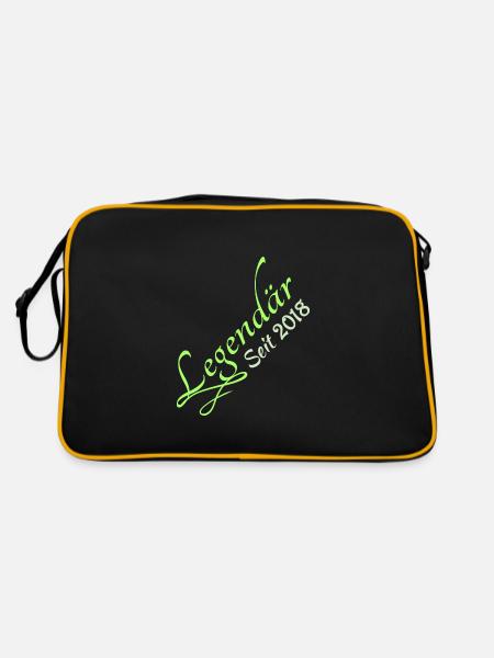 Legendary 2018 - Retro Tasche - Schwarz/Gold - Hinten