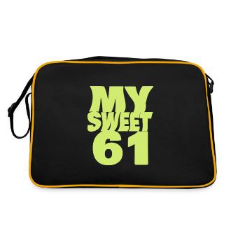 Sweet 61 - Retro Bag - black/gold - Back