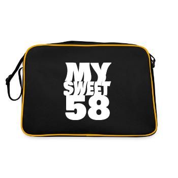 Birthday 58 - Retro Bag - black/gold - Back