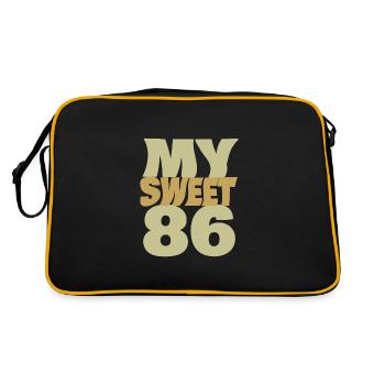 86 - Sac Retro - noir/or - Dos