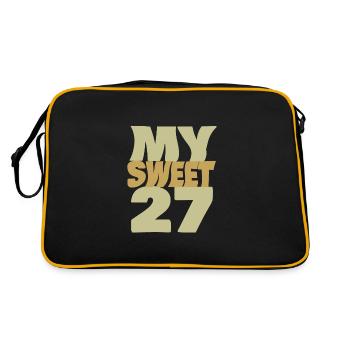 27 - Retro Bag - black/gold - Back
