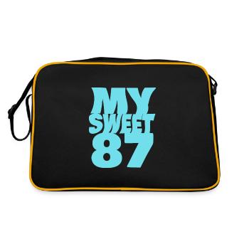87 - Sac Retro - noir/or - Dos