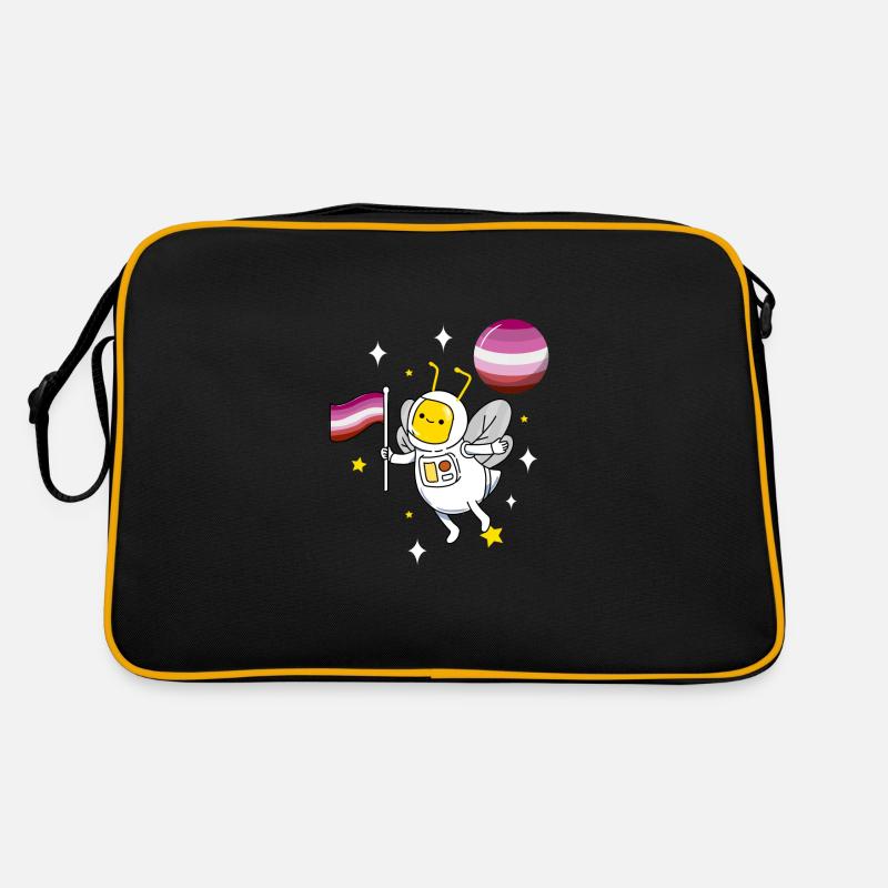 Bee in space Lesbian Pride Retro Bag