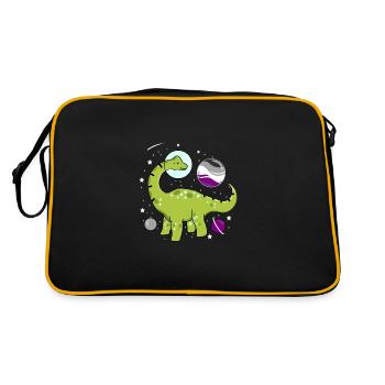 Brachiosaure dans l’espace Ace Pride - Sac Retro - noir/or - Dos