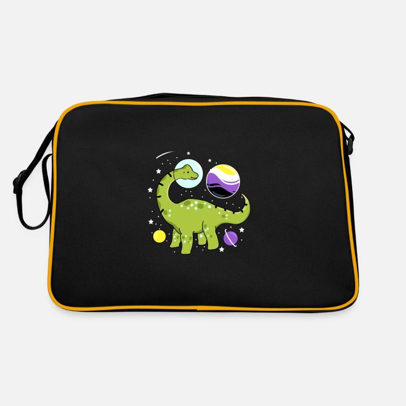 Brachiosaurus Nonbinary Pride Space Nonbinary P Retro Bag