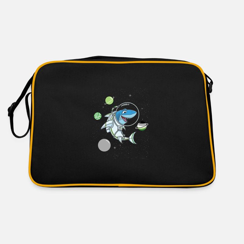 Aromatic shark in space Retro Bag