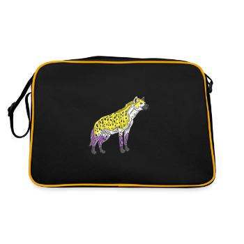 Hyena Non-binary pride Nonbinary Pride - Retro Bag - black/gold - Back