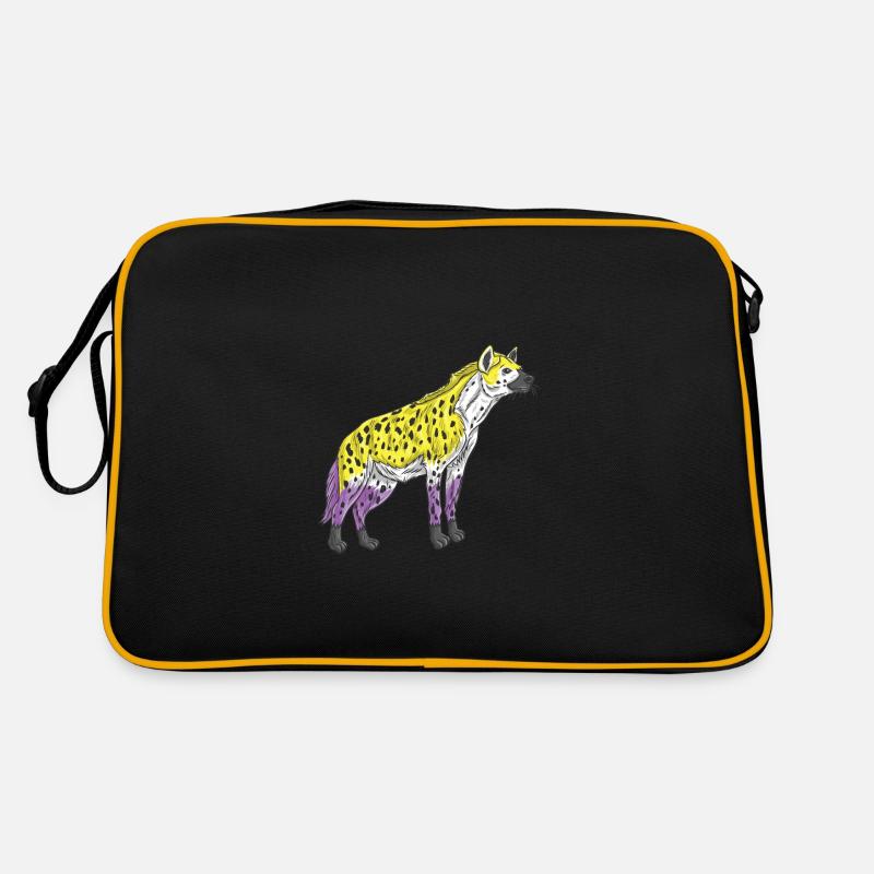 Hyena Non-binary pride Nonbinary Pride Retro Bag