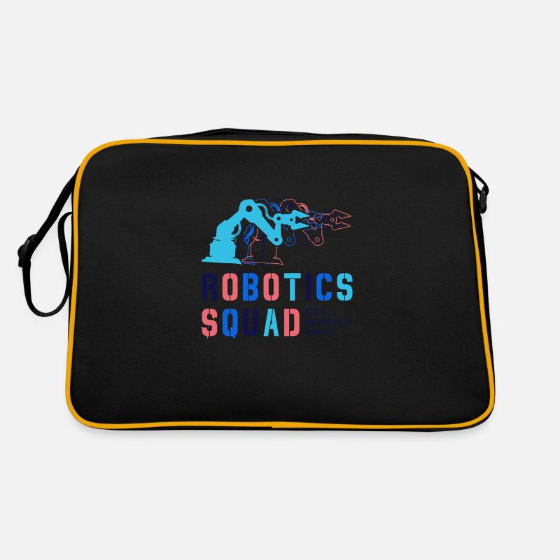 Robot étudiant ingénieur mécanicien de l'escouade Sac Retro