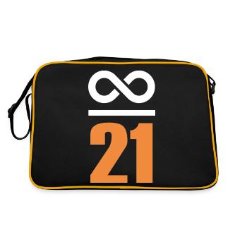 Infinite by 21 million Bitcoin - Retro Bag - black/gold - Back