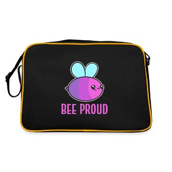 Abeille fièrement membre Lgbtq. Poison - Sac Retro - noir/or - Dos