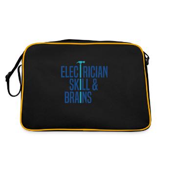 Compétences d'électricien et tension du cerveau - Sac Retro - noir/or - Dos