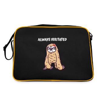 Always irritated funny sarcastic humor -sarka - Retro Bag - black/gold - Back
