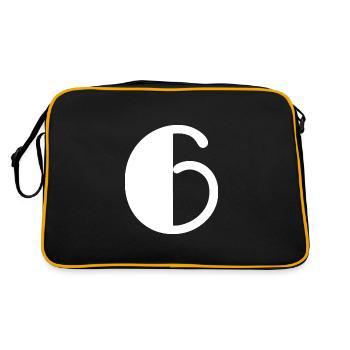 6. 6 YEARS. 6th ANNIVERSARY. BIRTHDAY 6 YEARS - Retro Bag - black/gold - Back