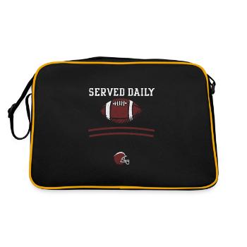 Servi tous les jours - Football - Sac Retro - noir/or - Dos