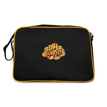 David - Retro Bag - black/gold - Back