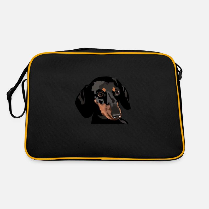 Tête de teckel Sac Retro
